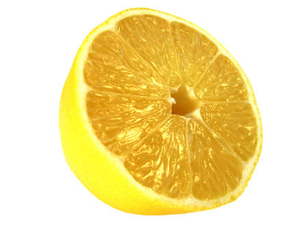 Half cut juicy lemon                               の写真素材
