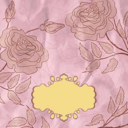 Vintage flower background. EPS 8のイラスト素材