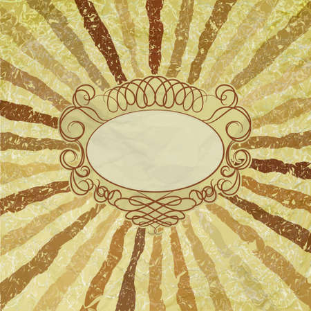 A retro or vintage looking rays pattern. EPS 8のイラスト素材