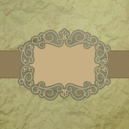 Template of vintage worn card. EPS 8のイラスト素材