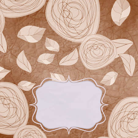 Floral backgrounds with vintage roses. EPS 8のイラスト素材