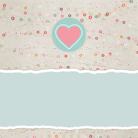 Valentine card with placeholder.のイラスト素材