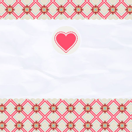 Beautiful valentine card with heartのイラスト素材