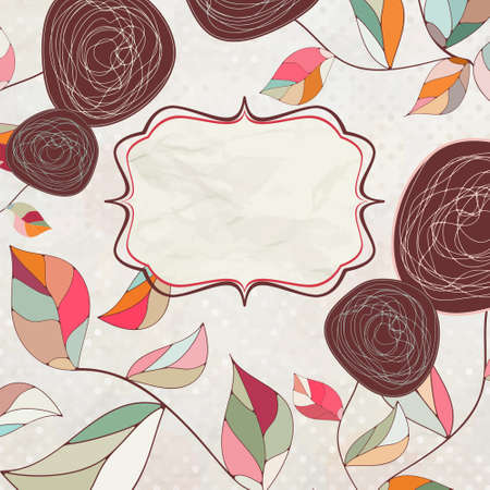 Floral backgrounds with vintage roses. EPS 8のイラスト素材