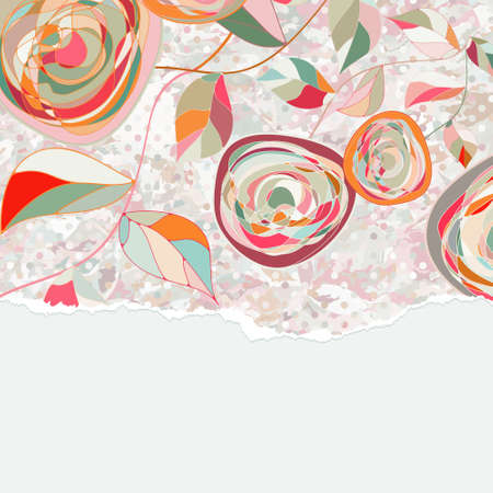 Vintage card template with copy space. EPS 8のイラスト素材