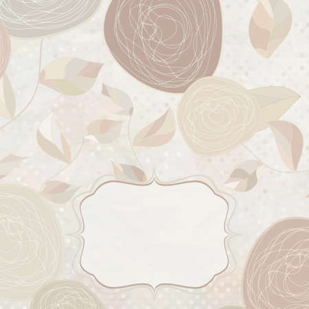 Floral backgrounds with vintage roses. EPS 8のイラスト素材