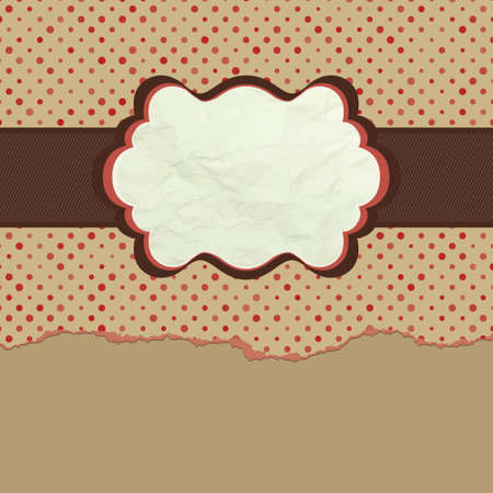 Vintage polka dot design. EPS 8のイラスト素材