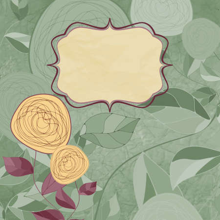 Floral backgrounds with vintage roses. EPS 8 のイラスト素材
