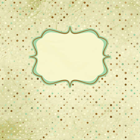 Polka dot Vintage  card  のイラスト素材