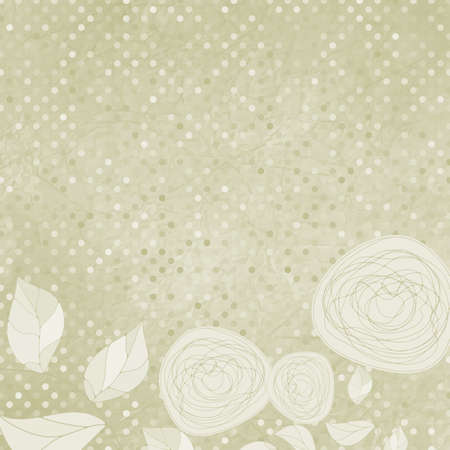 Elegant Floral with vintage roses のイラスト素材