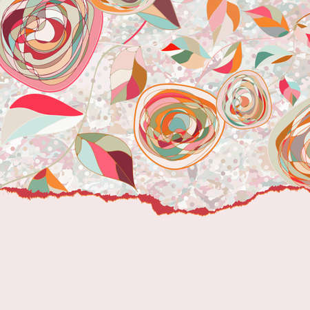 Vintage card template with copy space  のイラスト素材