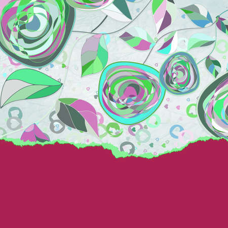 Vintage card template with copy space  EPS 8 のイラスト素材