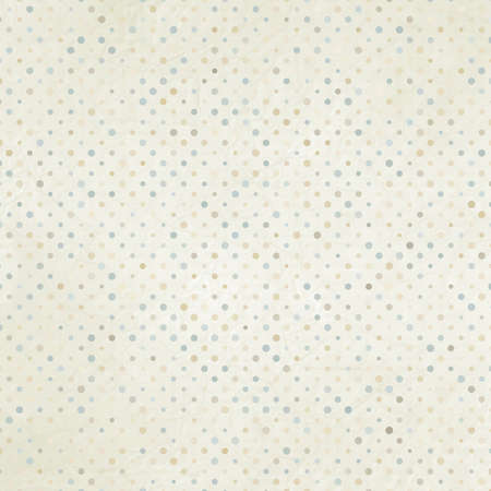 Aged and worn paper with polka dotsのイラスト素材