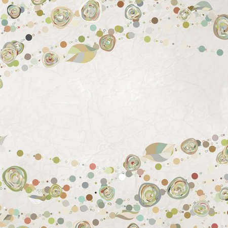 Romantic floral with vintage roses  のイラスト素材