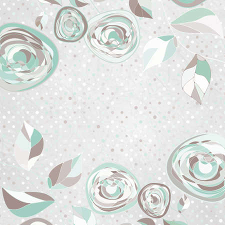 Floral backgrounds with vintage rosesのイラスト素材