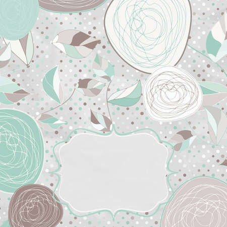 Floral backgrounds with vintage roses のイラスト素材