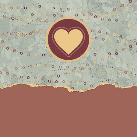 Valentine card with heart のイラスト素材