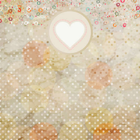 Valentine card with placeholder  EPS 8のイラスト素材