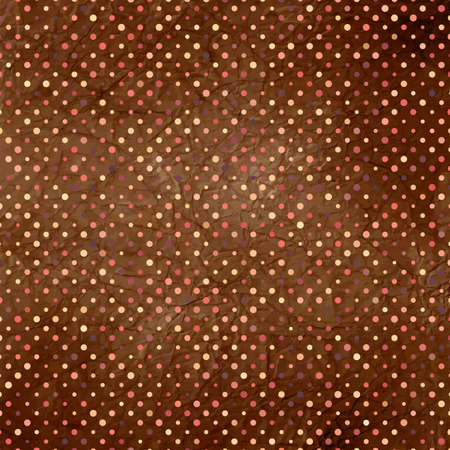Aged and worn paper with polka dots  EPS 8のイラスト素材