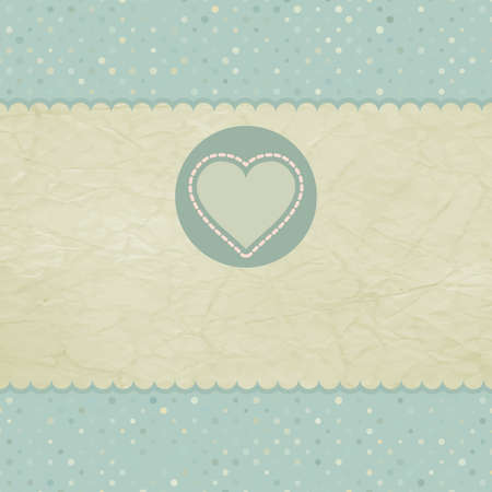 Beautiful greeting vintage Valentine s cardのイラスト素材