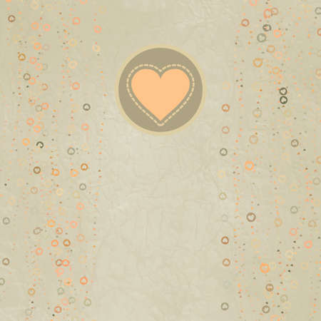 Valentine card with heart  EPS 8のイラスト素材