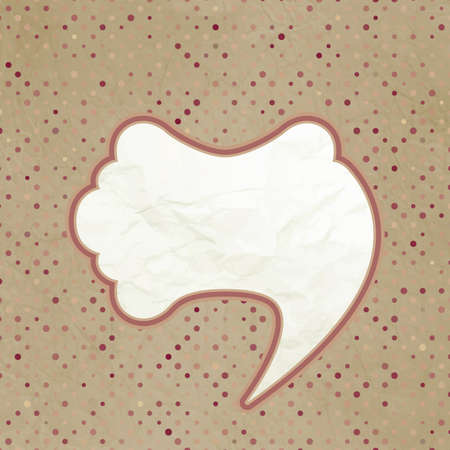 Vintage speech bubble designのイラスト素材