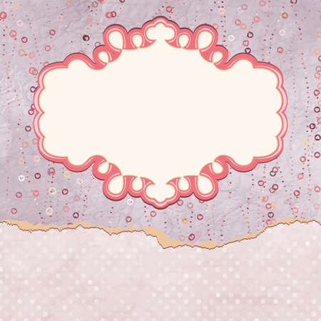 Vintage card template with copy space のイラスト素材