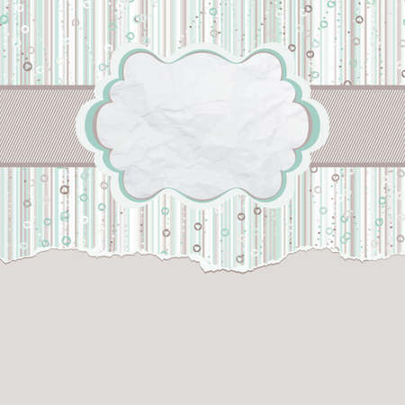 Vintage card template with copy spaceのイラスト素材