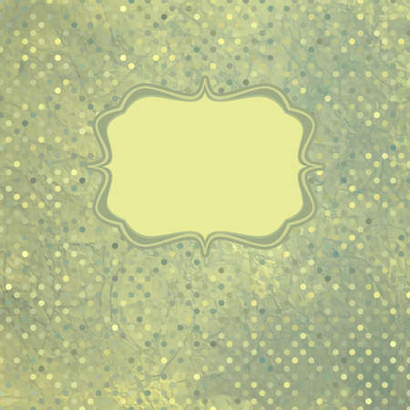 Vintage polka dot cardのイラスト素材