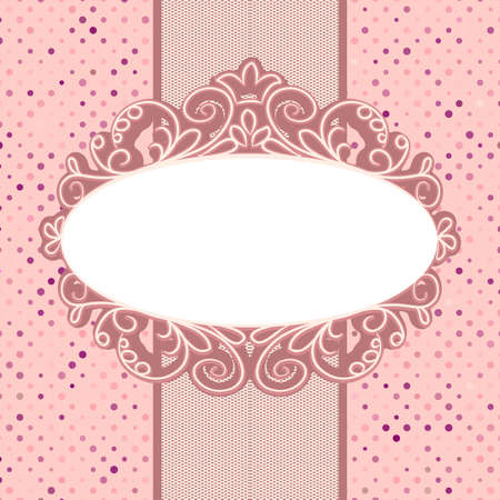 Vintage card template with copy spaceのイラスト素材