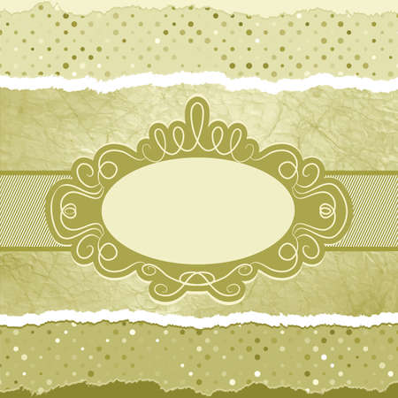 Vintage elegant card template copy space のイラスト素材