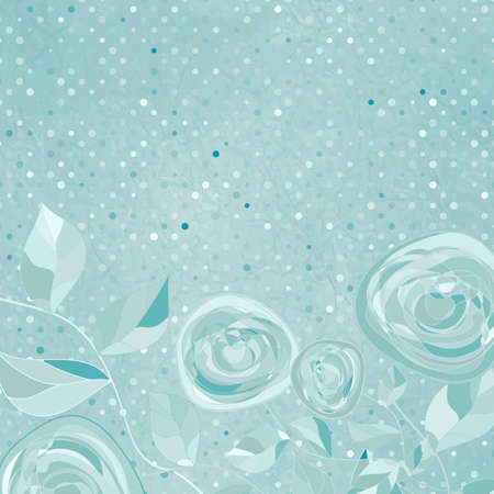 Beautiful retro rose pattern  EPS 8のイラスト素材