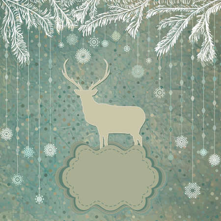 Christmas Invitation card templateのイラスト素材