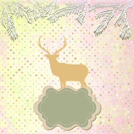 Christmas Invitation card template のイラスト素材