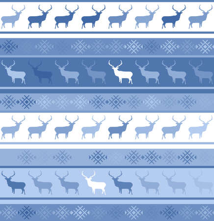 Norwegian seamless pattern のイラスト素材