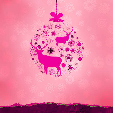 Christmas ornaments made from snowflakes のイラスト素材