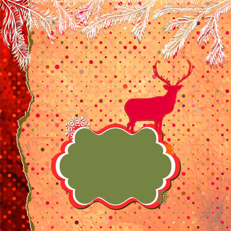 Christmas Invitation card templateのイラスト素材