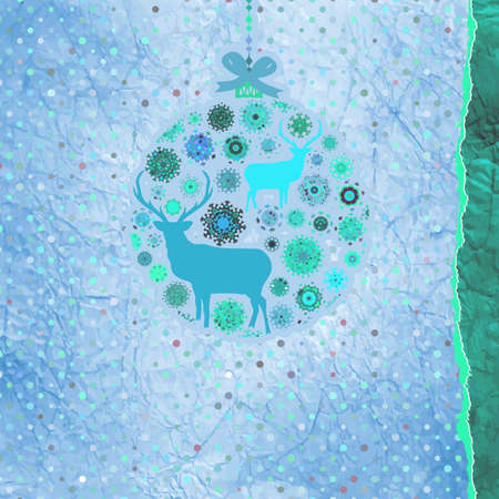 Christmas Invitation card templateのイラスト素材