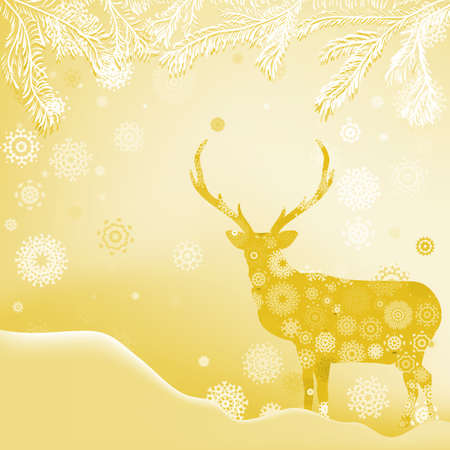 Christmas Invitation card template  EPS 8のイラスト素材