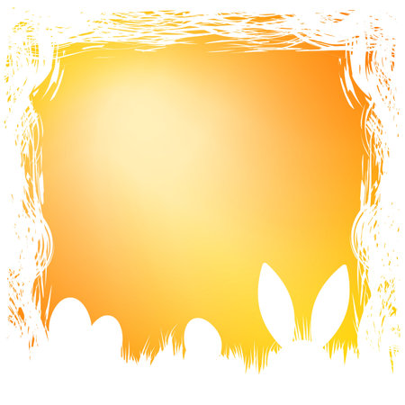 Happy Easter card template  のイラスト素材