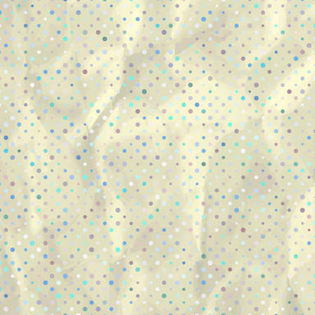 Aged and worn paper with polka dots  EPS 8のイラスト素材