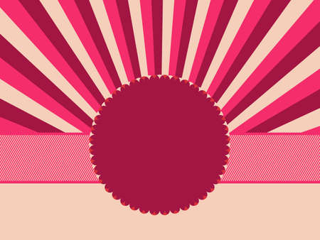 Round retro vintage grunge label  のイラスト素材