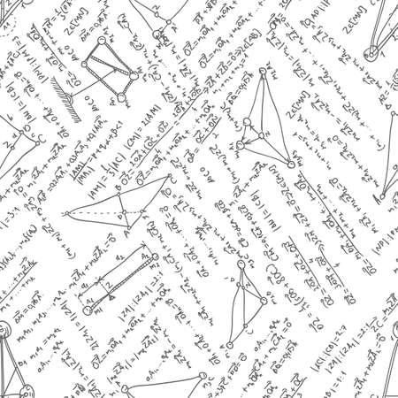 Maths seamless pattern  EPS 8のイラスト素材