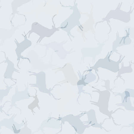 Creative Christmas patterns with deers. + EPS10 vector fileの写真素材