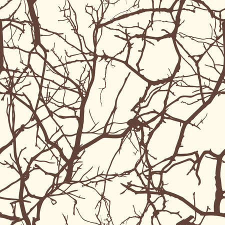 Seamless texture with autumn trees のイラスト素材