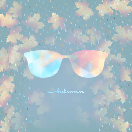 Background on theme autumn. のイラスト素材