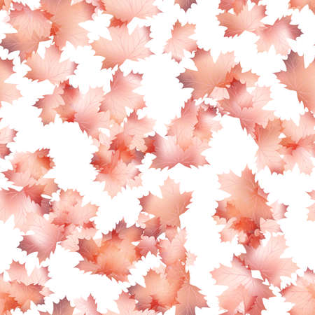 Autumn maple leaves pattern background  のイラスト素材