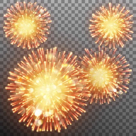 Festive firework effect. EPS 10 vectorのイラスト素材