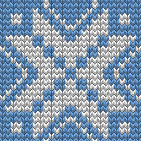 Christmas Seamless Knitting background. EPS 10 vectorのイラスト素材