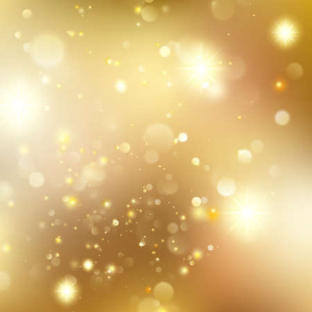 Christmas Glitter Defocused Background With Blinking Stars. EPS 10 vectorのイラスト素材